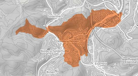 Mietspiegelkarte Siegen Niederschelden