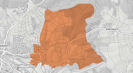 Mietspiegelkarte Sinsheim Rohrbach