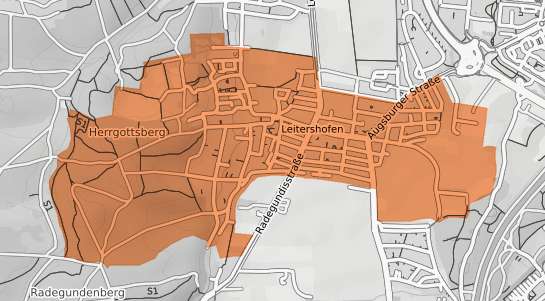 Mietspiegelkarte Stadtbergen Leitershofen