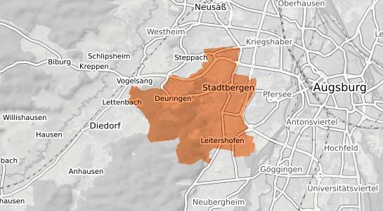 Mietspiegelkarte Stadtbergen Stadtbergen