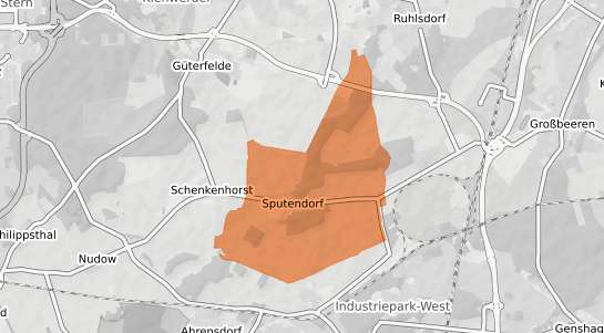 Mietspiegelkarte Stahnsdorf Sputendorf
