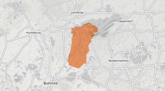 Mietspiegelkarte Stemwede Haldem