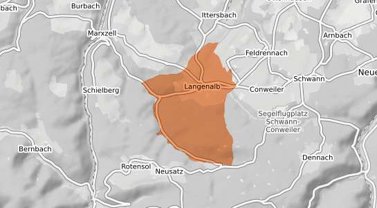 Mietspiegelkarte Straubenhardt Langenalb