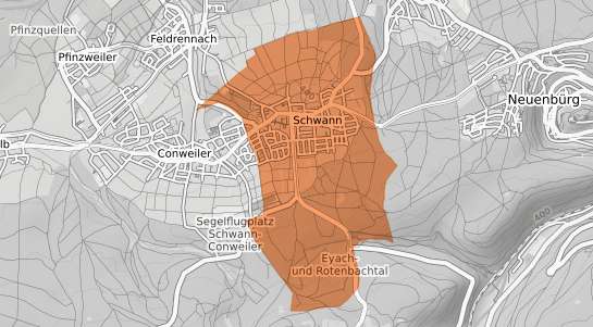 Mietspiegelkarte Straubenhardt Schwann