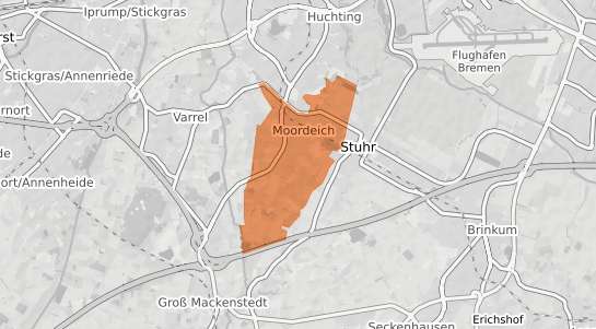 Mietspiegelkarte Stuhr Moordeich
