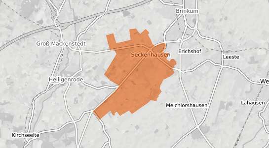 Mietspiegelkarte Stuhr Seckenhausen