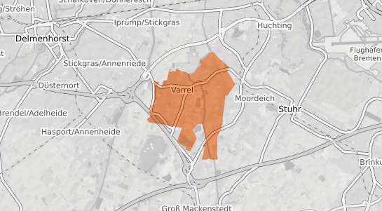 Mietspiegelkarte Stuhr Varrel