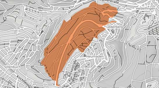 Mietspiegelkarte Stuttgart Lederberg