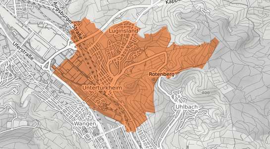 Mietspiegelkarte Stuttgart Untert&uuml;rkheim