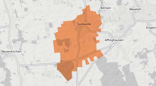 Mietspiegelkarte Sudwalde Sudwalde