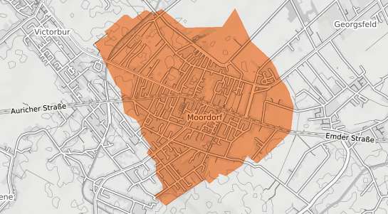 Mietspiegelkarte S&uuml;dbrookmerland Moordorf