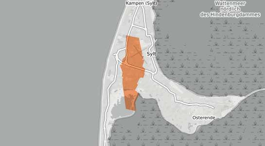 Mietspiegelkarte Sylt Tinnum