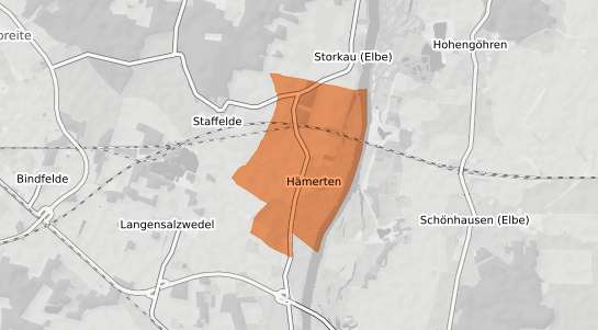 Mietspiegelkarte Tangerm&uuml;nde H&auml;merten