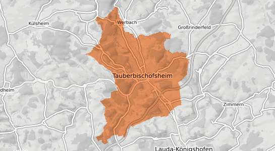 Mietspiegelkarte Tauberbischofsheim Tauberbischofsheim