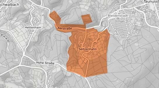 Mietspiegelkarte Taunusstein Seitzenhahn