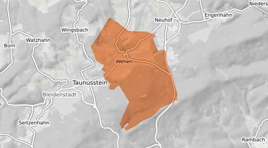 Mietspiegelkarte Taunusstein Wehen