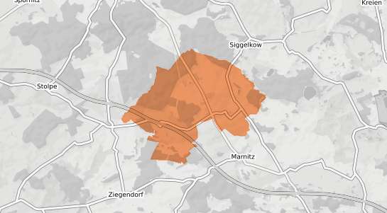 Mietspiegelkarte Tessenow Tessenow