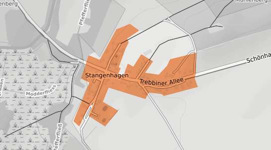Mietspiegelkarte Trebbin Stangenhagen