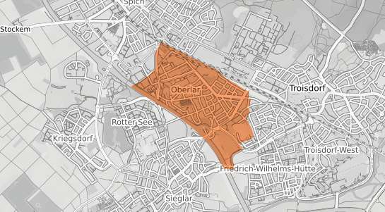 Mietspiegelkarte Troisdorf Oberlar