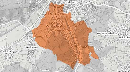Mietspiegelkarte T&uuml;bingen Derendingen