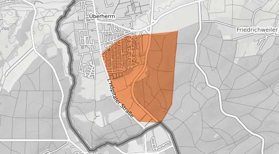 Mietspiegelkarte &Uuml;berherrn Wohnstadt