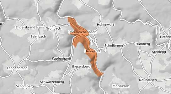 Mietspiegelkarte Unterreichenbach Unterreichenbach