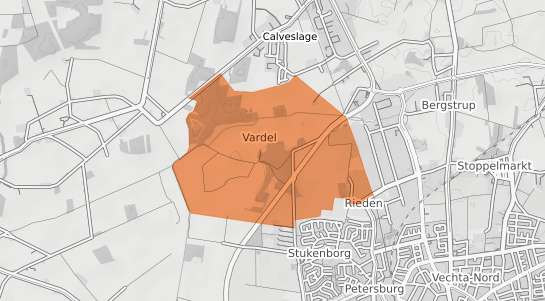 Mietspiegelkarte Vechta Vardel