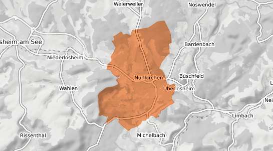 Mietspiegelkarte Wadern Nunkirchen