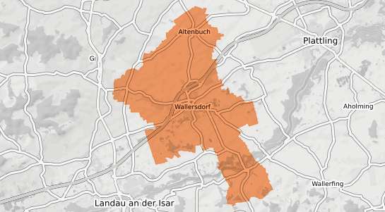 Mietspiegelkarte Wallersdorf Wallersdorf