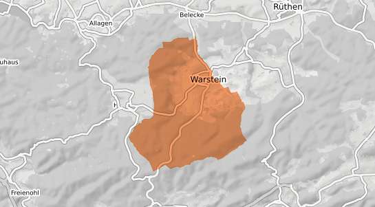 Mietspiegelkarte Warstein Warstein
