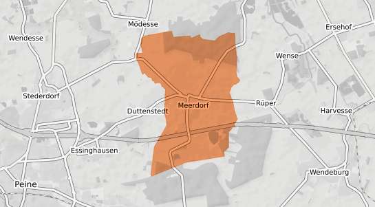 Mietspiegelkarte Wendeburg Meerdorf