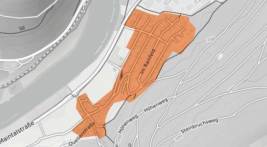 Mietspiegelkarte Wertheim Gr&uuml;nenw&ouml;rt