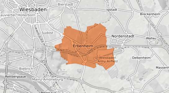 Mietspiegelkarte Wiesbaden Erbenheim