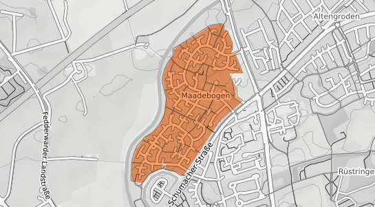 Mietspiegelkarte Wilhelmshaven Maadebogen