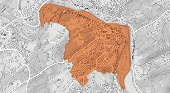 Mietspiegelkarte Witten Bommern