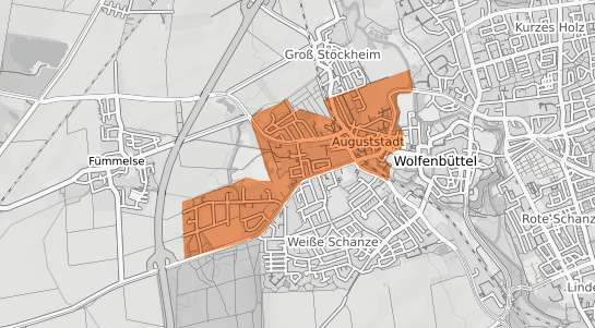Mietspiegelkarte Wolfenbüttel Auguststadt