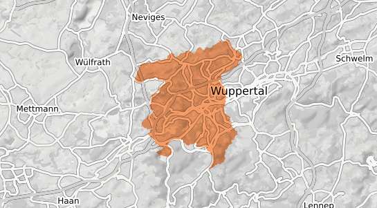 Mietspiegelkarte Wuppertal Elberfeld