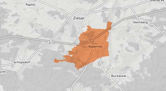 Mietspiegelkarte Ziesar K&ouml;pernitz